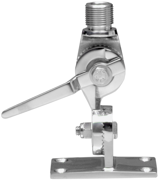 Shakespeare Ratchet Stainless Steel Deck or Side Antenna Mount Cabela's